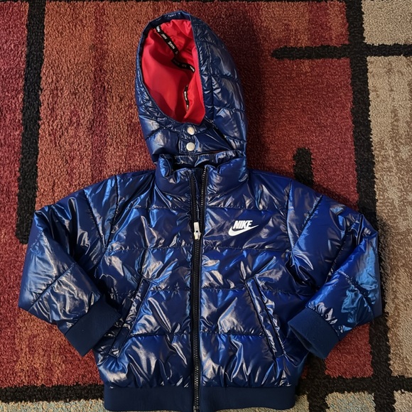 Toddler Nike Hooded‎ Puffer Bomber Jacket - Picture 2 of 11